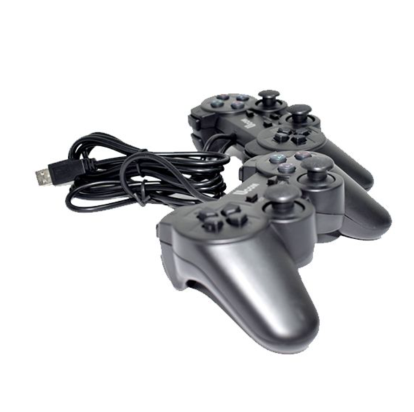 DW KD208 B UCOM 2-in-1 PC Dual Shock Joypad Controller / Gamepad - Black - Image 4