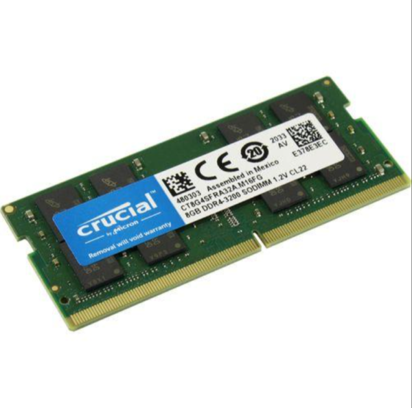 Crucial Laptop RAM, DDR4, 8GB, 3200